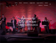Tablet Screenshot of cityofhope.co.za